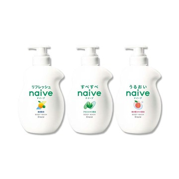 Kracie 日本naive草本潤澤100%植萃香氛沐浴乳530ml/瓶(身體清潔泡沫凝膠水潤溫和沐浴露)