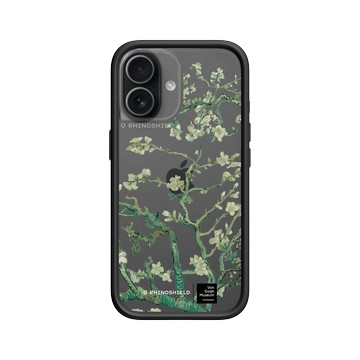 iPhone 17 Mod NX -邊框背蓋組合 (相機按鈕) 黑 - Van Gogh Museum - Amandier en fleurs - Transparent