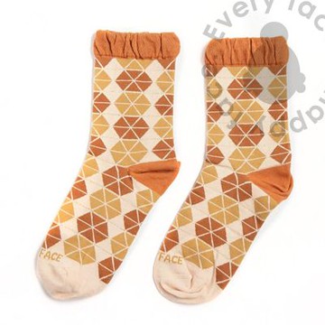 日本京都品牌 HAPPYFACE 昭和復古中高筒襪 (HE0005)