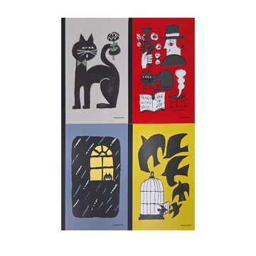 KOKUYO 國譽 插畫家系列筆記本A5 AKIYAMA Set 4本  WCN-DNA54-J124  1組