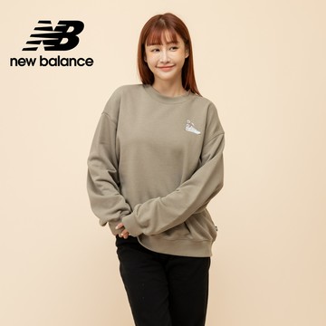 [New Balance]棉質長袖上衣_女性_深褐色_WT51913DOK