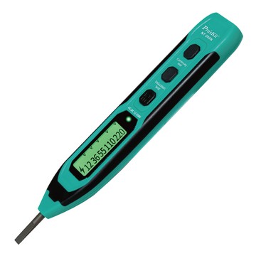 ProsKit 台灣電子感應接觸式LCD數顯驗電筆NT-305N(筆夾式;測零火線.導通.斷點.交直流電壓.電量)測電筆電工筆