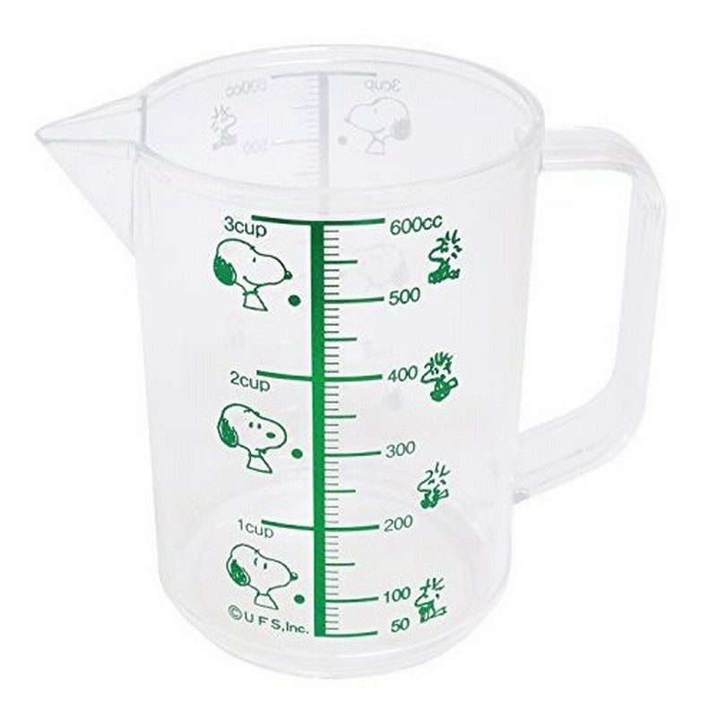 国内在庫 オーエスケー スヌーピー 計量カップ 大 目盛り容量600ml