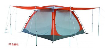 【【蘋果戶外】】犀牛 Rhino A-107【客廳帳/300*300CM】休閒炊事網屋 帳篷 炊事帳 客廳帳 網屋 A107 台製