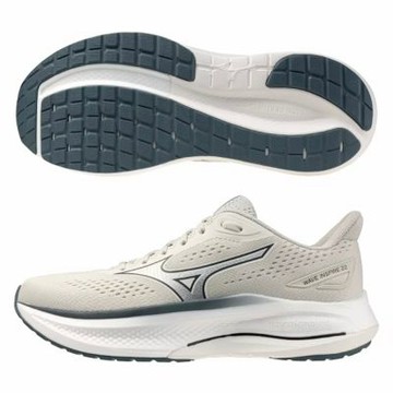 MIZUNO 美津濃 慢跑鞋 男鞋 運動鞋 緩震 4E超寬楦 WAVE INSPIRE 22 SW 淺灰白 J1GC264554