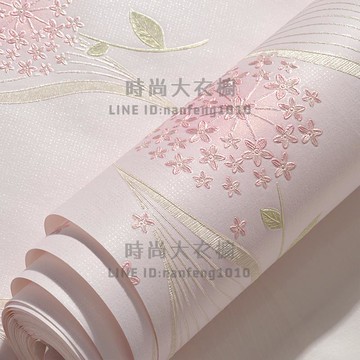 墻紙自粘客廳電視背景墻壁紙墻貼紙家用自貼臥室溫馨宿舍【時尚大衣櫥】