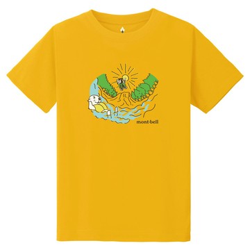 ├登山樂┤日本 mont-bell Wic. T K.S Water Play 兒童短袖排T 黃 # 1114961YL