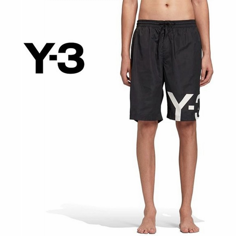 Y-3 ロゴスイムショーツ　ハーフパンツ