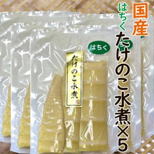 国産 たけのこ水煮150g×５袋 水煮野菜 たけのこ タケノコ 筍 竹の子 生たけのこ ハチク はちく 淡竹