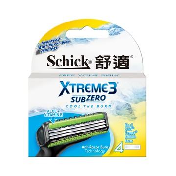 [家速配]舒適超鋒3刮鬍刀片 4入