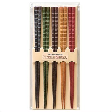 【無國界雜貨舖】日本製 筷子 673082 抗菌加工 5入筷組 天然木筷 止滑筷 竹筷 日本筷子