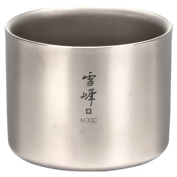 snow peak 雪諾必克 雪峰鈦雙層杯 8.6 x 6.8cm 中型 73g 300ml  鈦色  1個
