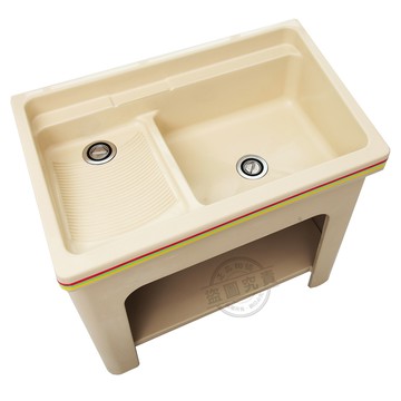 【Abis】日式防水防潮FRP玻璃纖維兩用特大型102CM洗衣槽-1入