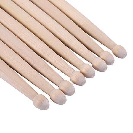 Suwimut 12 Pairs 7A Drum Sticks, Classic Maple Wood Drumsticks for Kids and Beginners, Musical Instrument Percussion Accessories