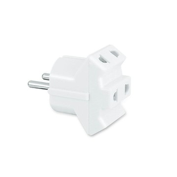 【聖岡科技Dr.AV】UTA-78出國3面插(歐規大圓4.8mm加長型)轉換插頭(三面插2孔插頭100V~240V無法轉換電壓 德/法/奧/希/韓/越/土耳其/捷克)