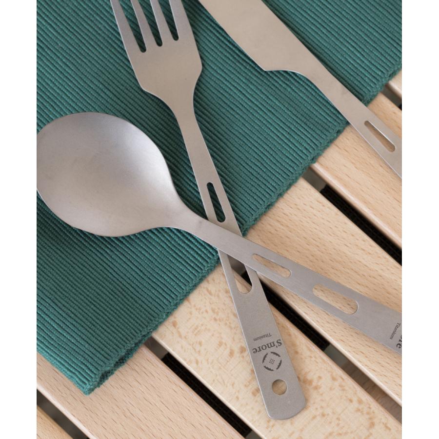 S'more  Titanium Cutlery Set チタン カトラリー4点セット カトラリー　フォーク　スプーン　ナイフ　箸　キャンプ　アウトドア