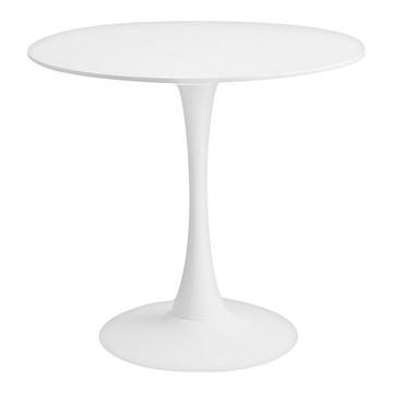 MH家居 韓系圓形餐桌  4人  白色  80cm