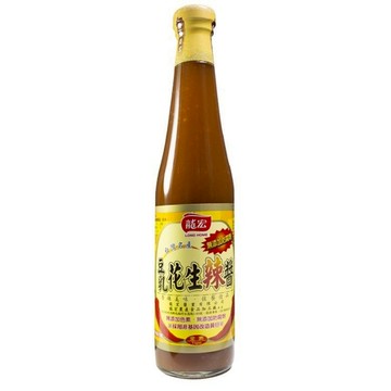 龍宏-豆乳花生辣醬(410ml/瓶)【現貨】