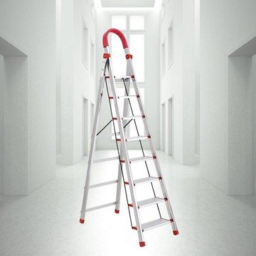 梯子 家用折疊梯子加寬加厚不銹鋼七步八步梯人字梯閣樓梯室內移動樓梯