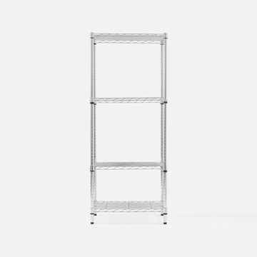 特力屋 鍍鉻四層架 寬60x深35x高150公分 鋼鐵級荷重單層80公斤 書架 收納架 電器架 置物架