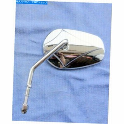 Mirror ハーレーミラーテーパークローム左ダイヤモンドバックショートステムビッグツインXLスポーツスター Harley MIRROR TAPERE