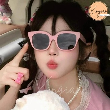 🌼X-I SHOP🌼台灣現貨🇹🇼  Y2K冷酷歐美時尚潮流方框墨鏡 抗UV太陽眼鏡 方框 造型 美式 風格 流行8895