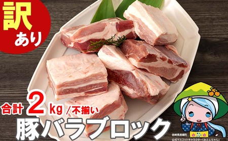  豚肉 豚バラ ブロック 2kg 不揃い 5～7袋 冷凍 宮崎県産 不揃い 煮込み 角煮 豚肉 チャーシュー 丼 ポッサム 蒸し 揚げ 豚肉 料理 真空包装 収納 スペース 豚肉 蒸し豚 塊 かたまり 豚肉 料理 調理 おかず 先行予約 豚肉