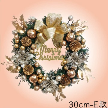 30CM聖誕花圈 32858-E