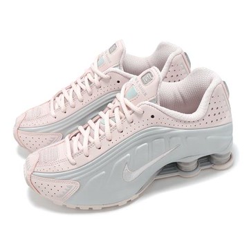 Nike 休閒鞋 Wmns Shox R4 女鞋 粉紅 白 銀 彈簧鞋 增高 復古 運動鞋 AR3565-600