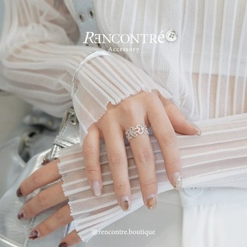 ♡陪我過假期 花花純銀戒指 隔日到貨 Rencontre 925純銀 小花戒 花花戒指 純銀戒指 戒指女