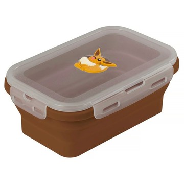 Bone蹦克 寶可夢 矽膠摺疊保鮮盒 伊布 1.2L  1個  1個