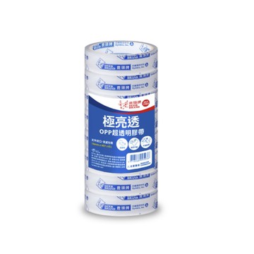 鹿頭牌 超透明優韌膠帶 18mmX40Y(8入)