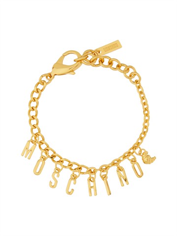 moschino logo bracelet