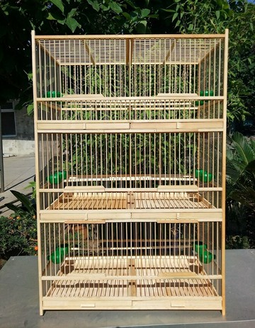 鳥籠六格排籠大號帶隔板繁殖籠玉鳥繡眼顛頦珍珠貝子麻料鳥籠包郵