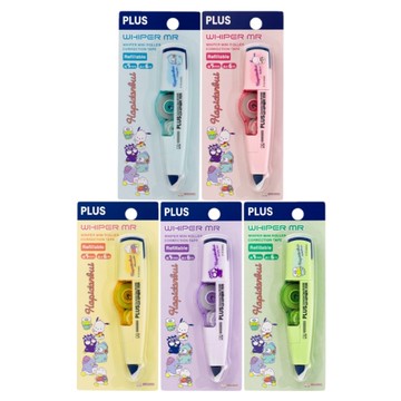 (限量)PLUS x 三麗鷗男團 WHIPER MR 智慧型滾輪修正帶(5mmx6m) 多款可選