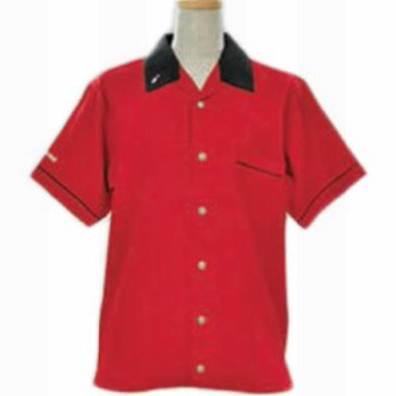 アメリカン ボウリング サービス Abs オープンシャツ 衿 ピン刺繍 レッド ブラック A 995 6 Pro Ama ボウリングウェア メンズ レデ 通販 Lineポイント最大1 0 Get Lineショッピング