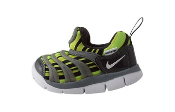 TD NIKE DYNAMO FREE LOW-TOP RUNNING SHOES GRAY/GREEN