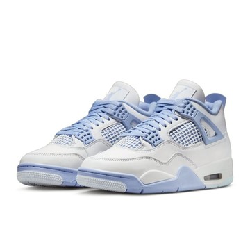 W Nike Air Jordan 4 Aluminum 紫白 皮革 休閒鞋 女鞋 HV0823-100