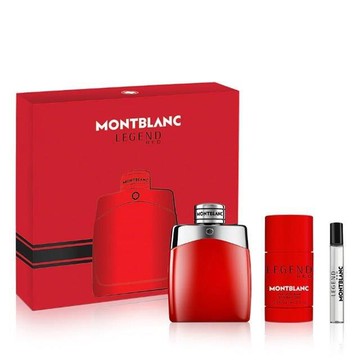 MONTBLANC萬寶龍傳奇烈紅淡香氛禮盒 (淡香精100ml+淡香精7.5ml+體香膏75g)