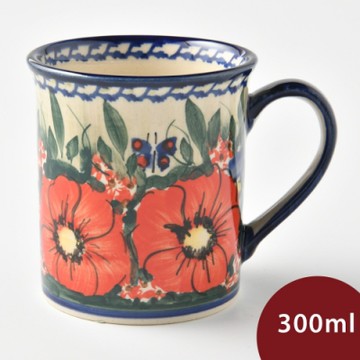 波蘭陶 奼紫嫣紅系列 濃縮咖啡杯 300ml 波蘭手工製