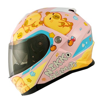 【動物明星】Nikko N902 #19 卡皮躺躺帽 卡皮暖粉消光 可樂帽 可掀式安全帽