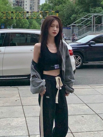 短款外套牛仔外套女寬松長袖拉鏈開衫夾克上衣潮美式辣妹水洗潮牌秋季新款