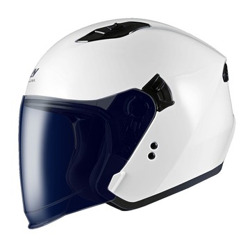 【專利磁扣】LALUNA IPO-2 素色 素白 3/4罩安全帽