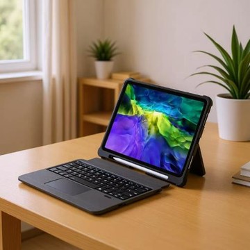 適用新iPad9藍牙鍵盤套分體式皮套Air4磁吸鍵盤妙控鍵盤iPad2021