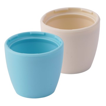 iValue 矽膠奶嘴保護蓋組  嬰兒藍 + 象牙白  1組