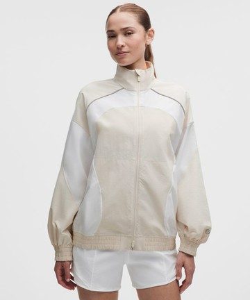 Ventilated Oversized Track Jacket Size Large
