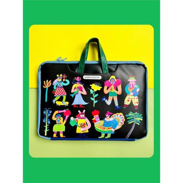 uodycoco原創卡通筆記本電腦包手提防水適用華為蘋果可掛行李箱