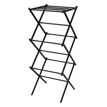 comet 家用簡便折疊式曬衣架  黑色  370 x 420~750 x 1050mm