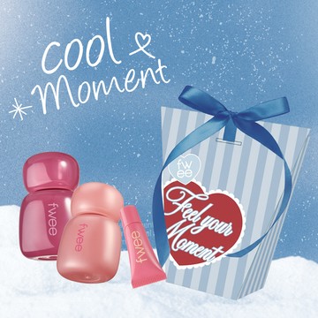 情人獻禮❣️🔜快速出貨【fwee】粉色心動鎖色唇露2入組+3D迷你唇釉(獨家禮盒)