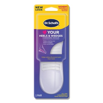 DR.SCHOLL'S 樂愛跟鞋舒適鞋墊 (女用3/4型)(1雙)